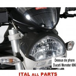 CONTOUR DE PHARE CARBONE DUCATI MONSTER 696 / 796 / 1100