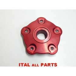 FLASQUE PORTE COURONNE ALUMINIUM ANODISE POUR DUCATI...